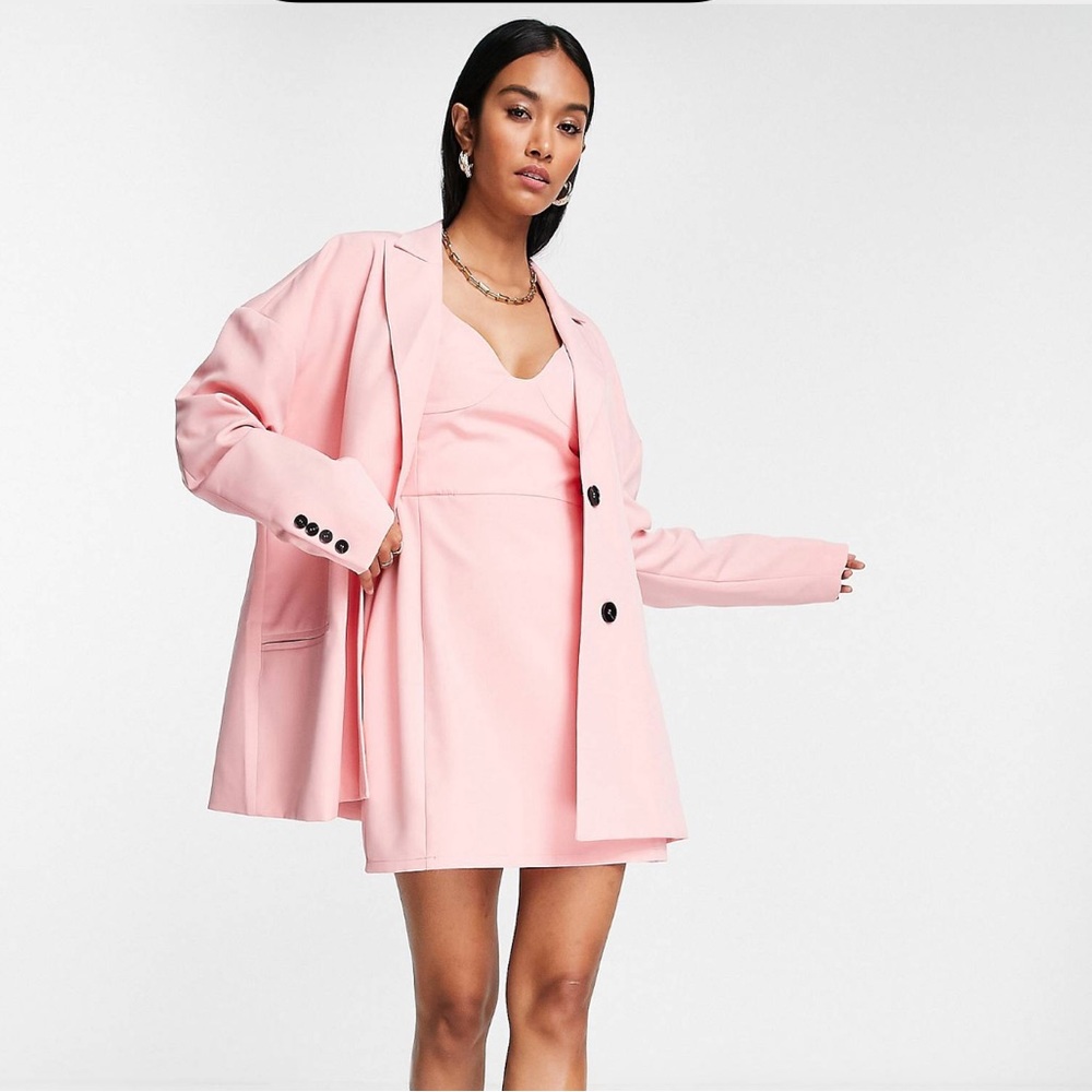 ASOS Pastel Pink Dress Set (if you purchase will come with the Jacket + Dress)